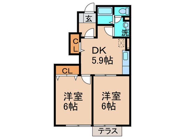 グランシャリオAの物件間取画像